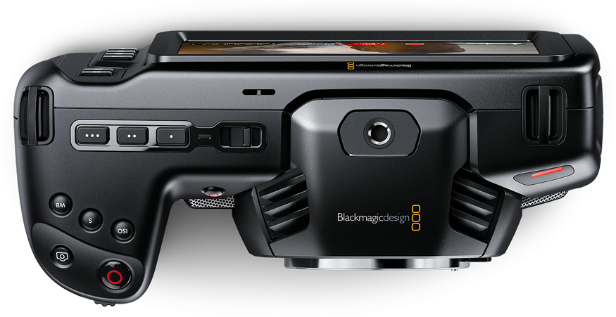 Blackmagic Cinema Camera Top View PNG Image