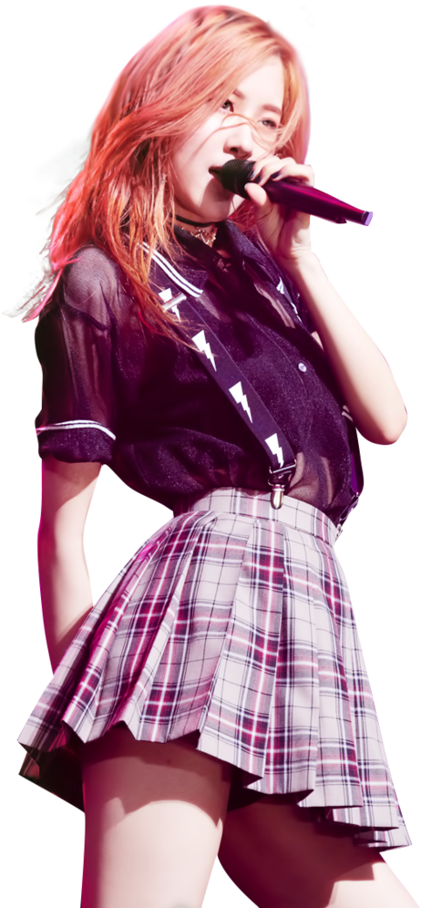 Blackpink Member Performing Onstage PNG Image