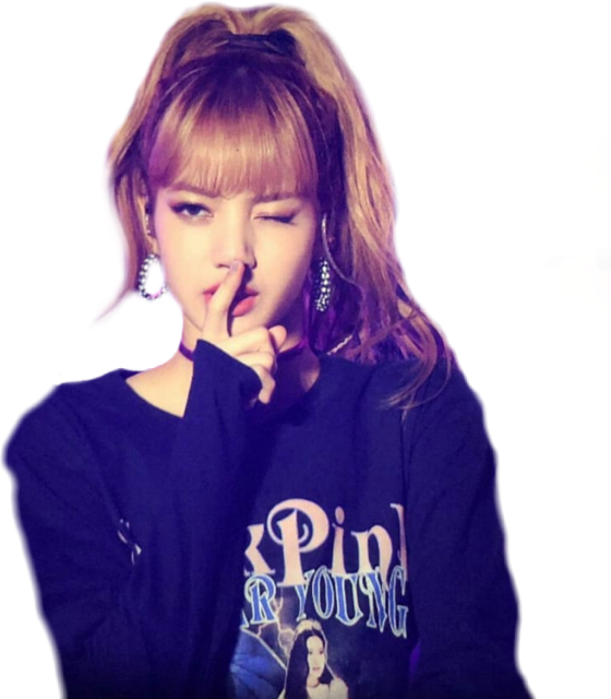 Blackpink Member Shushing Pose PNG Image