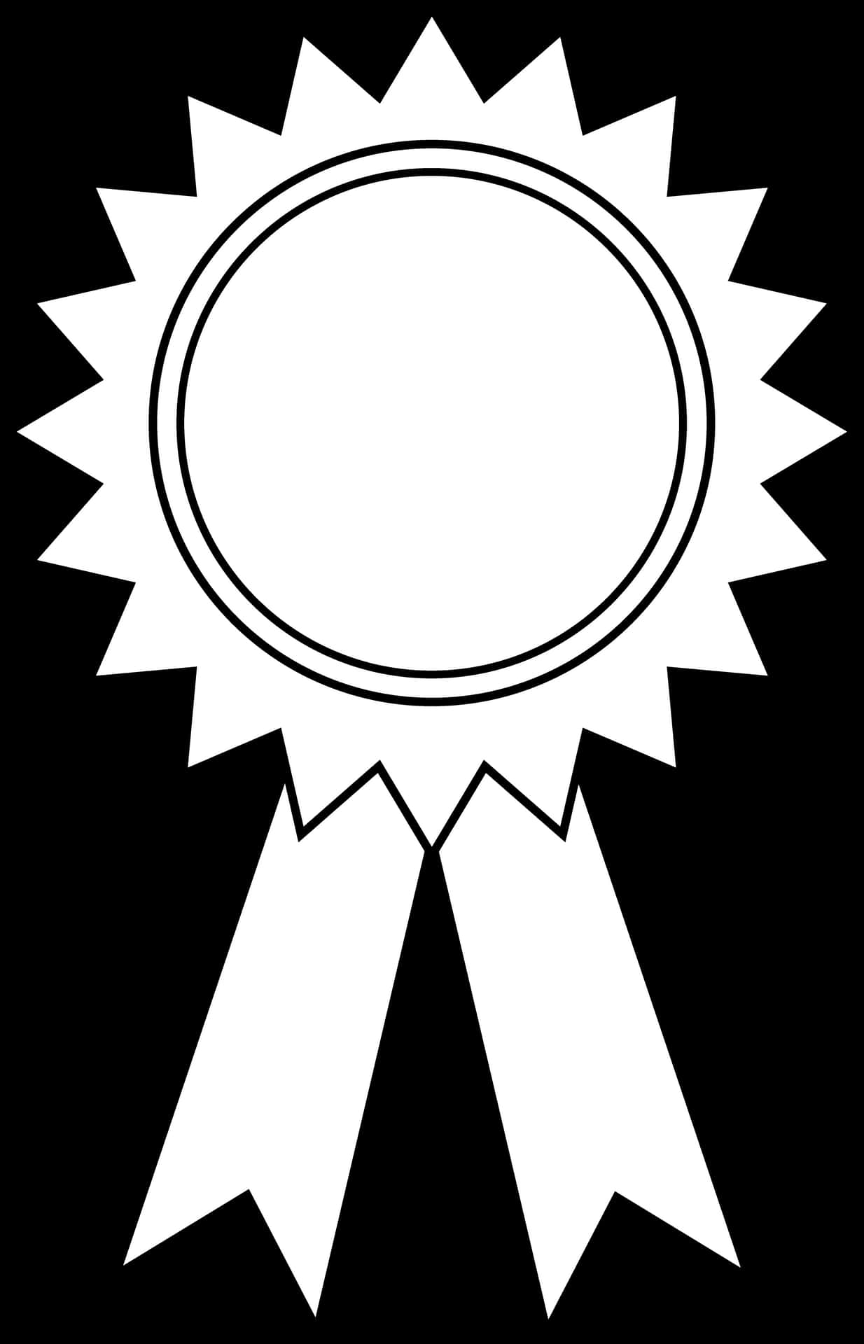 Blank Award Ribbon Template PNG Image