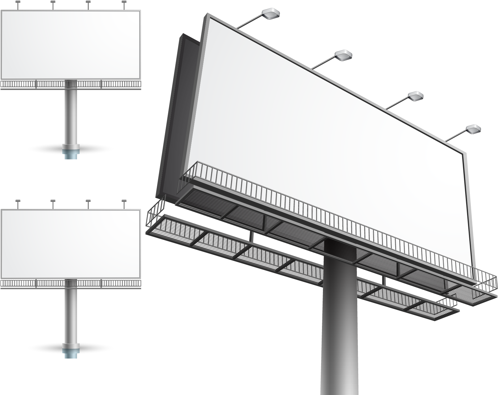 Blank Billboard Mockups PNG Image