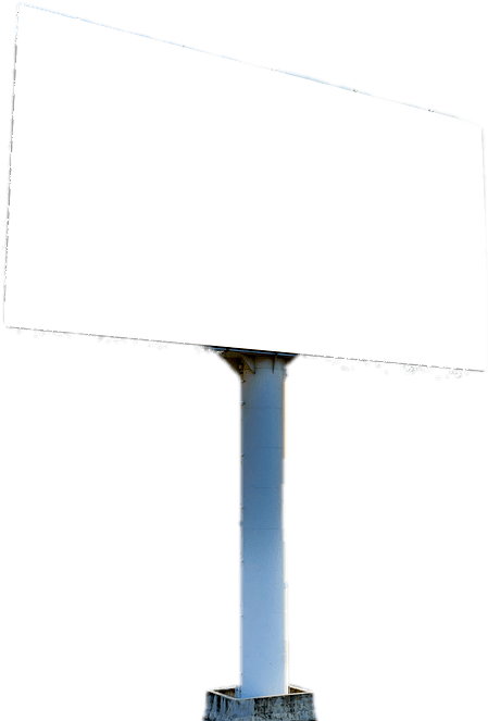 Blank Billboard Standing PNG Image