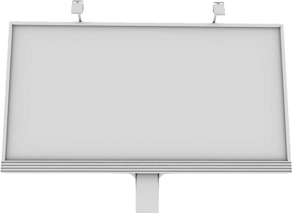 Blank Billboardat Dusk PNG Image