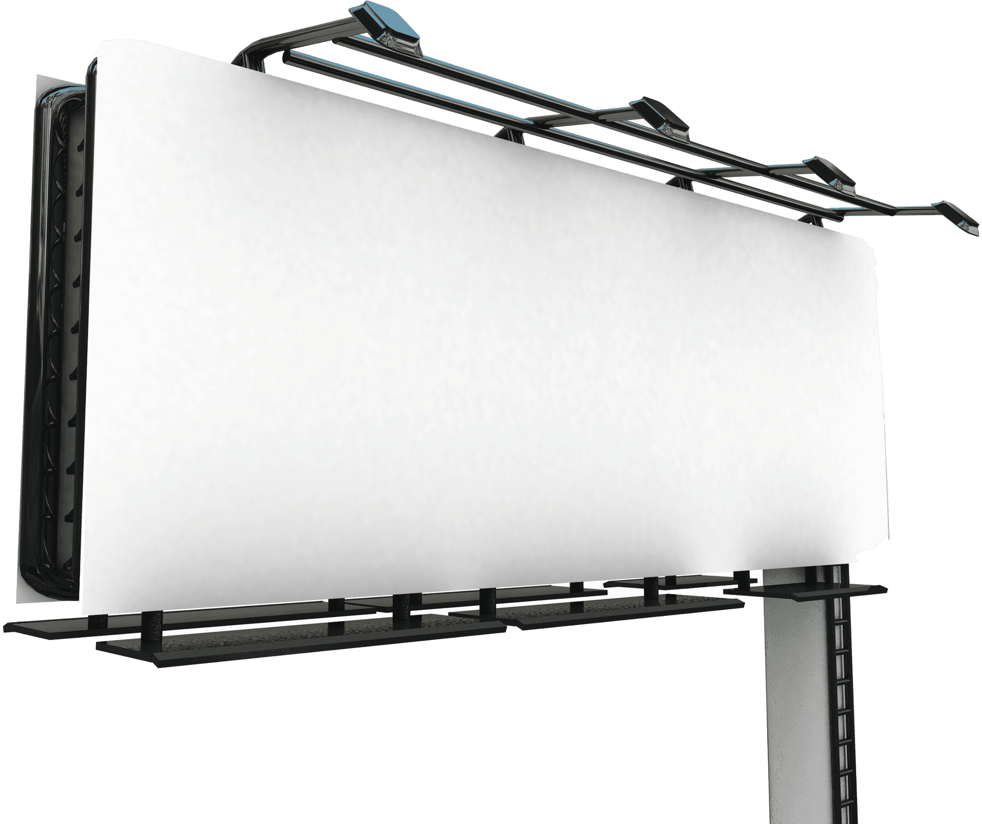 Blank Billboardat Dusk PNG Image