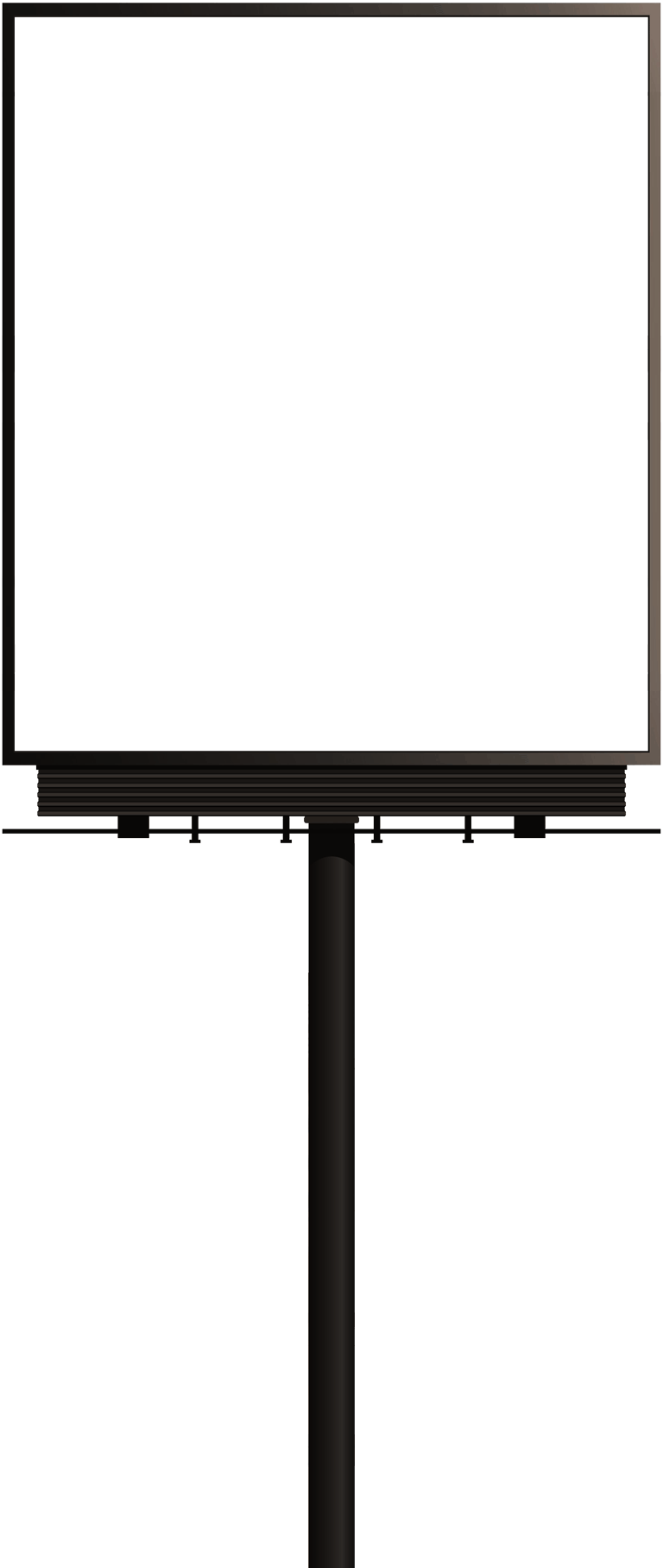 Blank Billboardat Night PNG Image