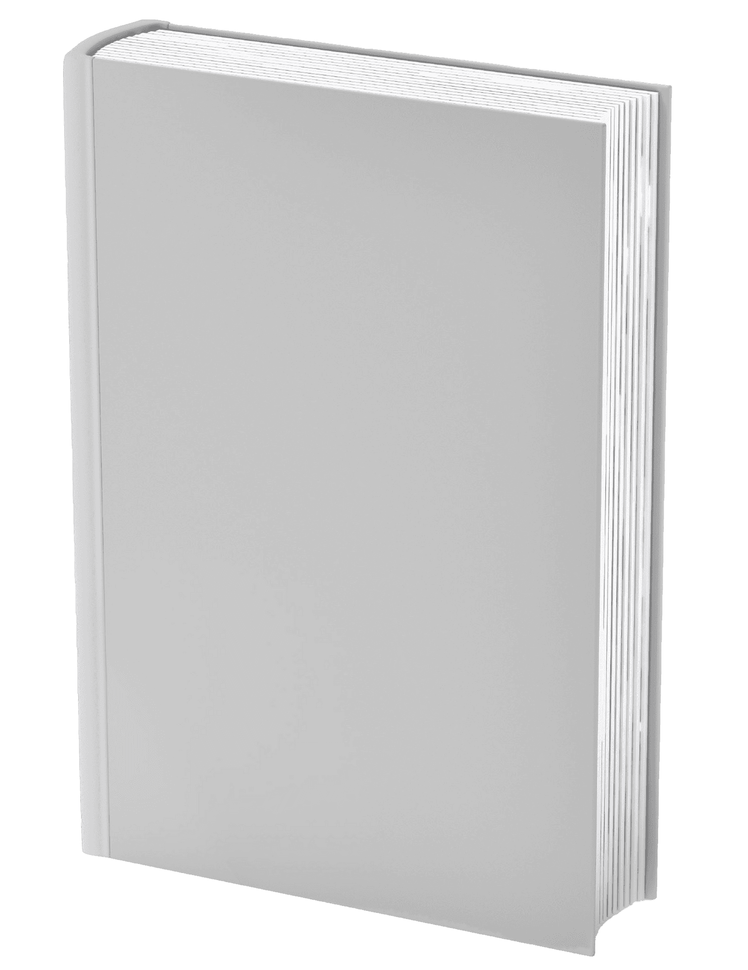 Blank Book Cover Mockup PNG Image