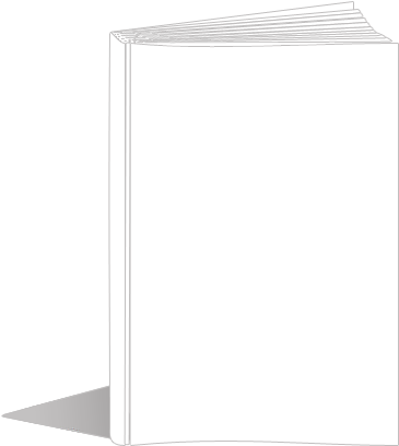 Blank Book Cover Mockup PNG Image