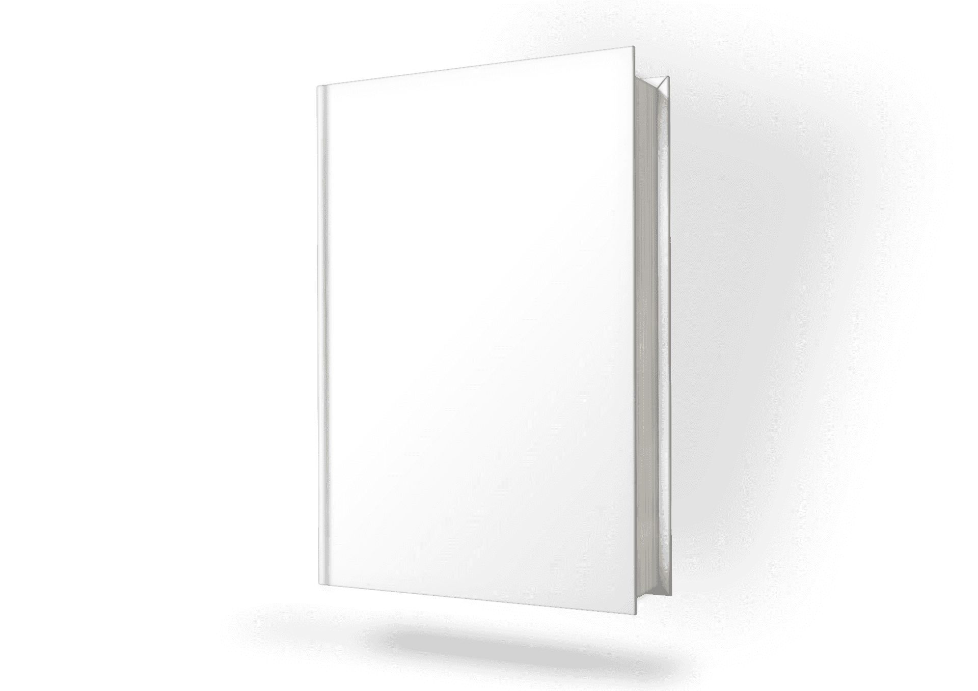 Blank Book Cover Mockup PNG Image