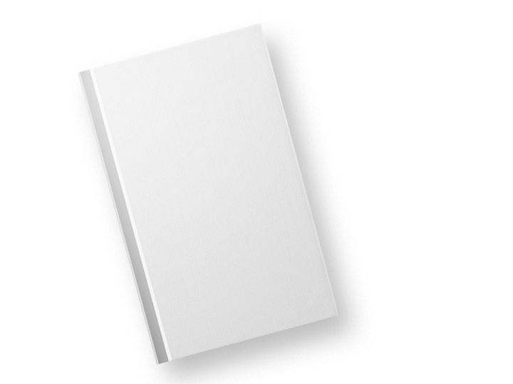 Blank Book Cover Mockup PNG Image