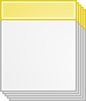 Blank Calendar Pages Stacked PNG Image