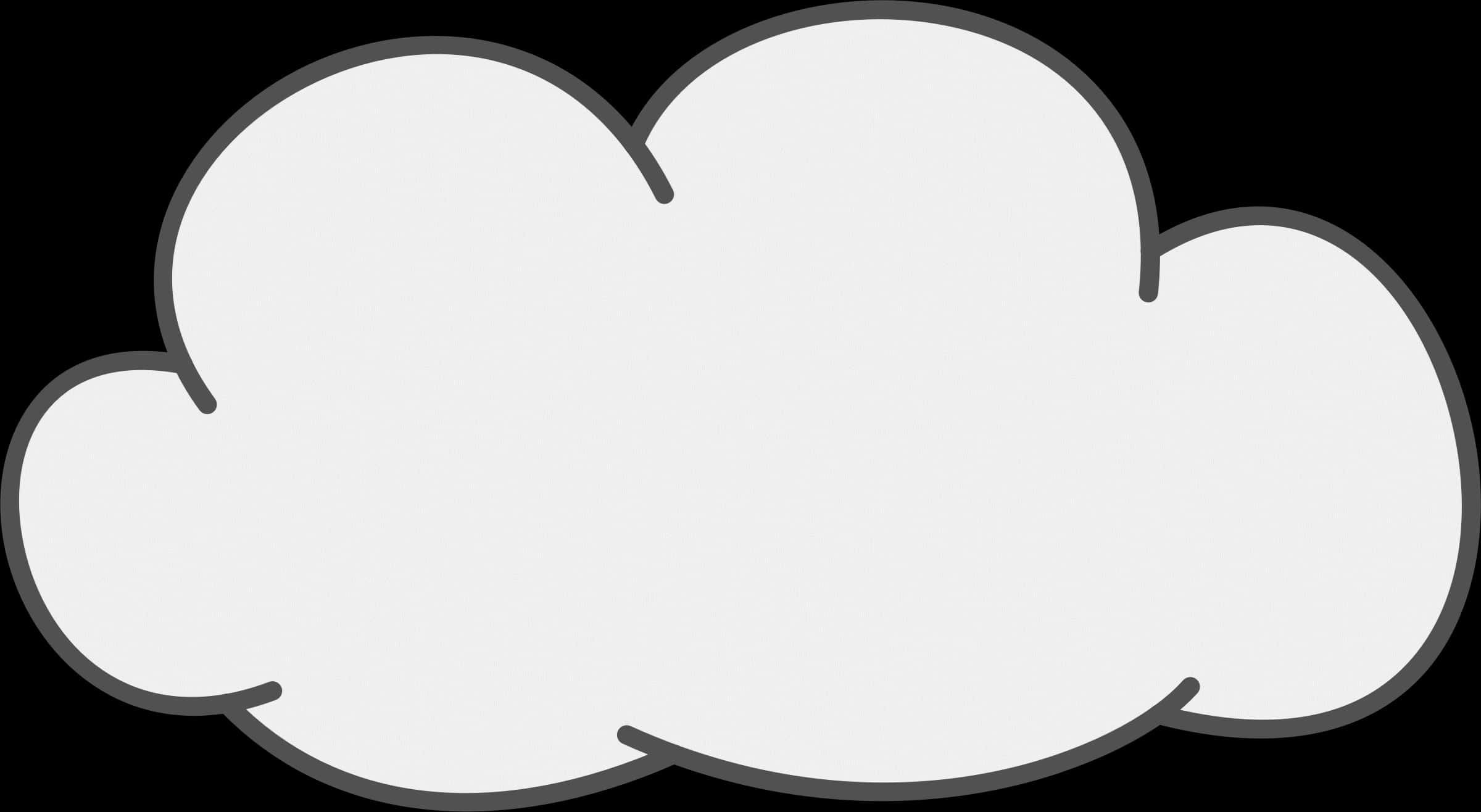 Blank_ Cartoon_ Cloud_ Bubble PNG Image