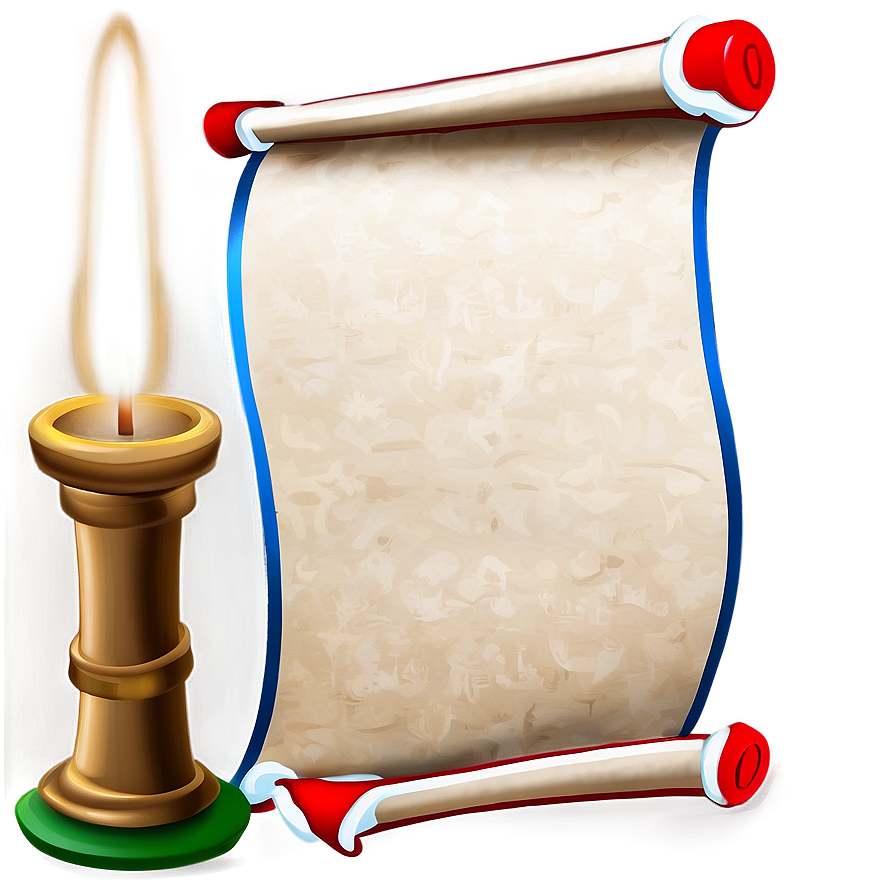 Blank Christmas Wish Scroll Png Qnx PNG Image