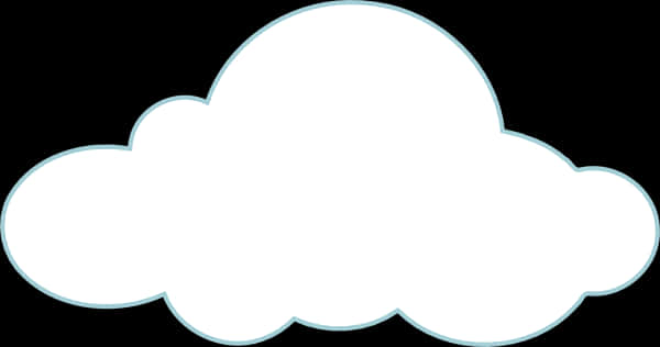 Blank Cloud Shape Graphic PNG Image