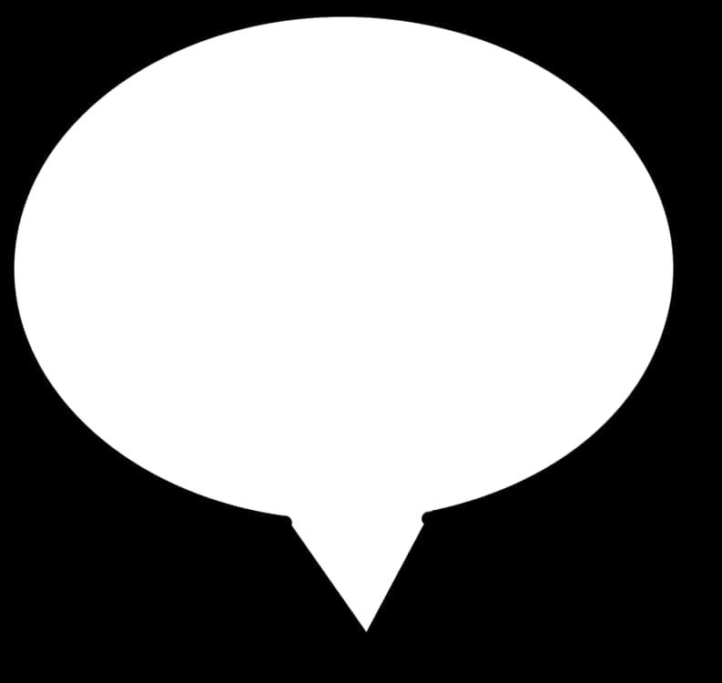 Blank Comic Speech Bubble PNG Image