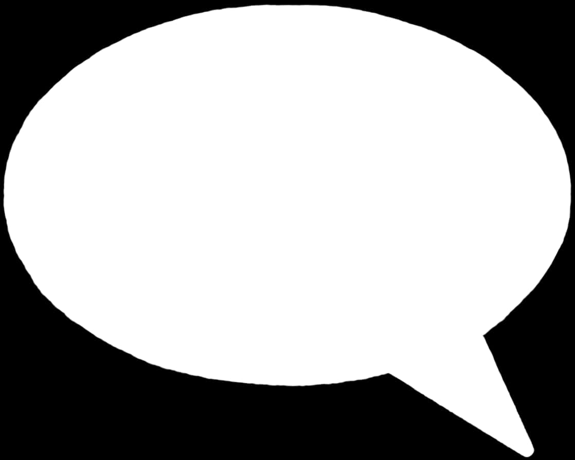 Blank Comic Speech Bubble PNG Image