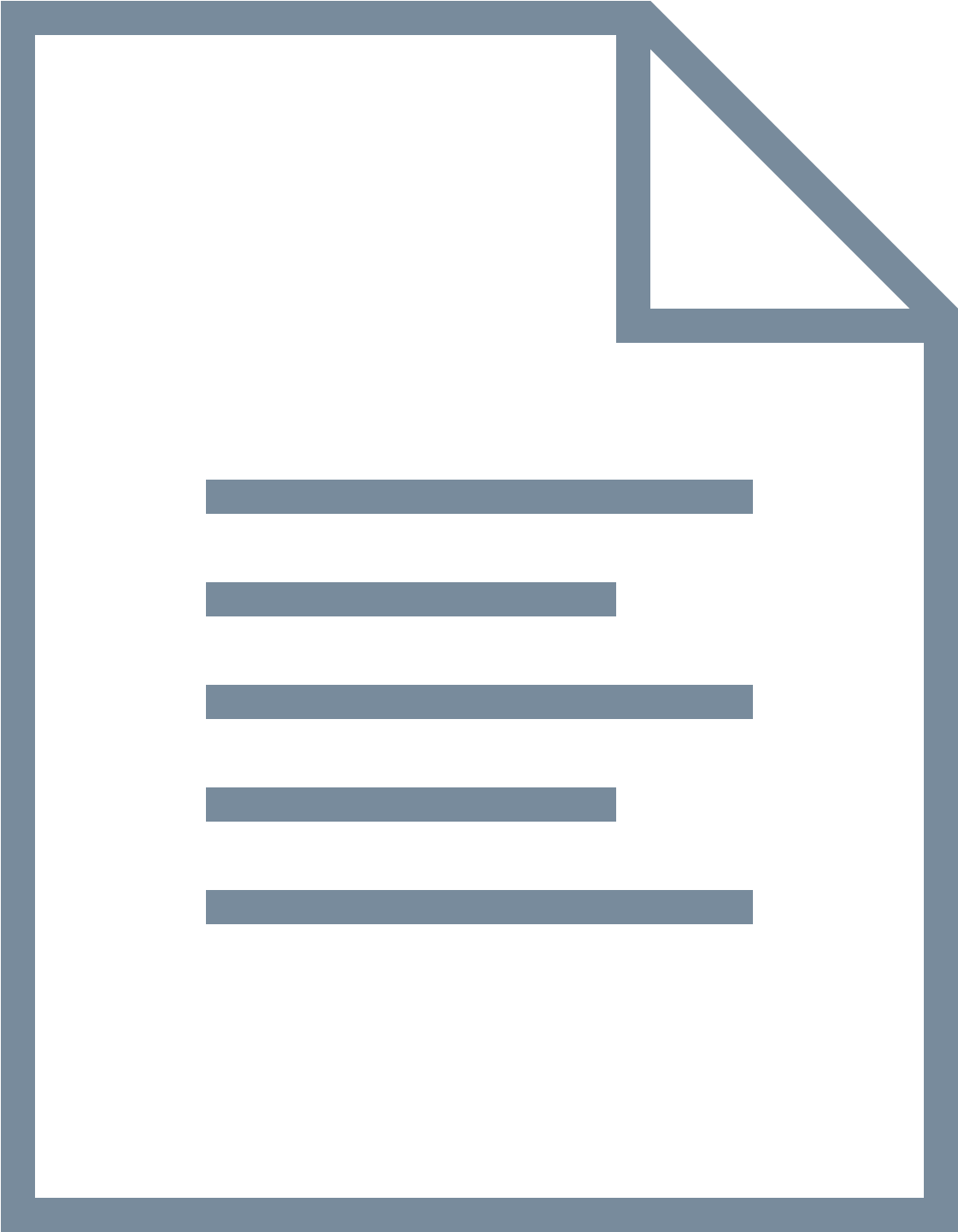 Blank Document Icon PNG Image