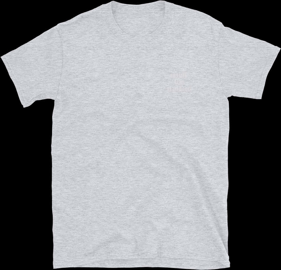 Blank Grey T Shirt Template PNG Image