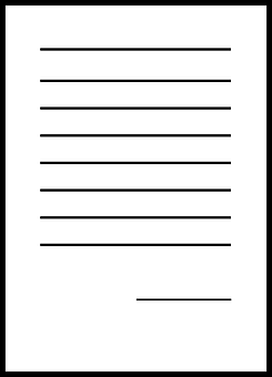 Blank Lined Notebook Paper PNG Image