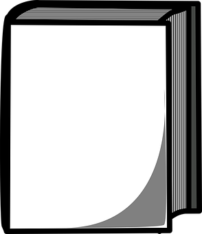 Blank Open Book Graphic PNG Image