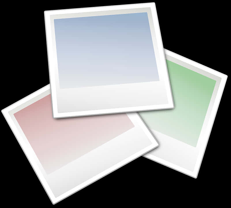 Blank Polaroid Frames PNG Image