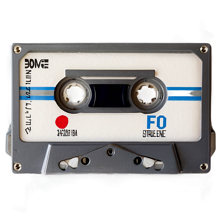 Blank White Cassette Tape Png 06112024 PNG Image