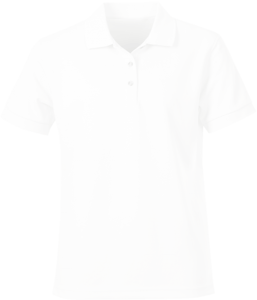 Blank White Polo Shirt Template PNG Image