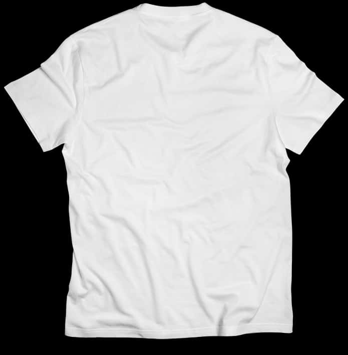 Blank White T Shirt Back View PNG Image