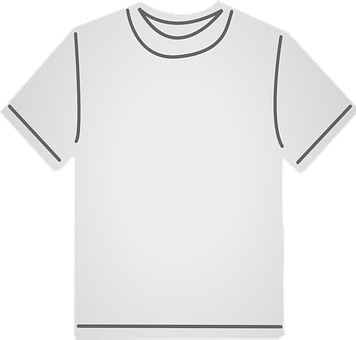 Blank White T Shirt Graphic PNG Image