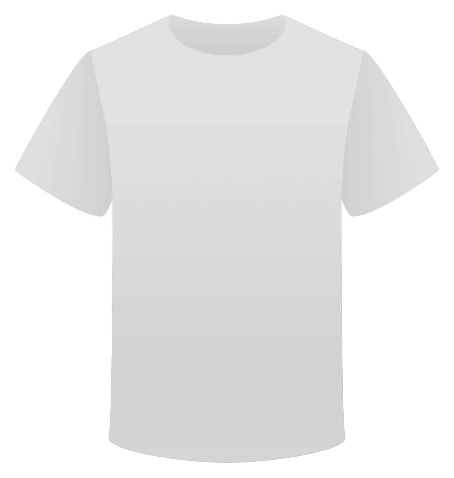 Blank White T Shirt Template PNG Image