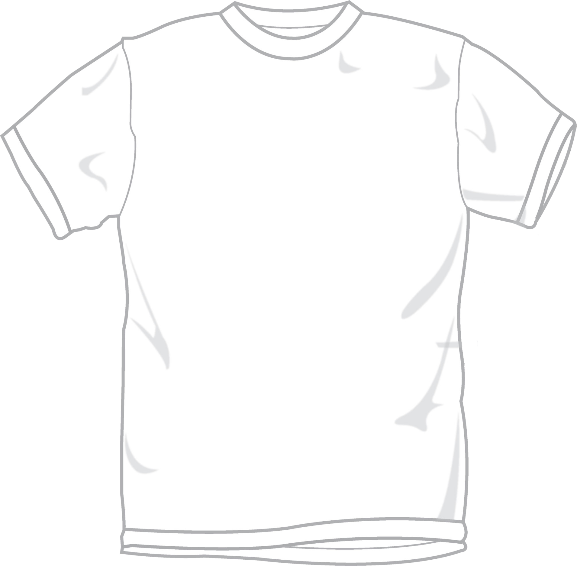 Blank White T Shirt Template PNG Image