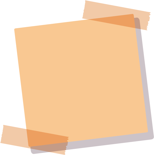 Blank Yellow Post It Note PNG Image