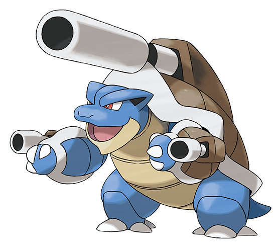 Blastoise Pokemon Character Artwork PNG Image