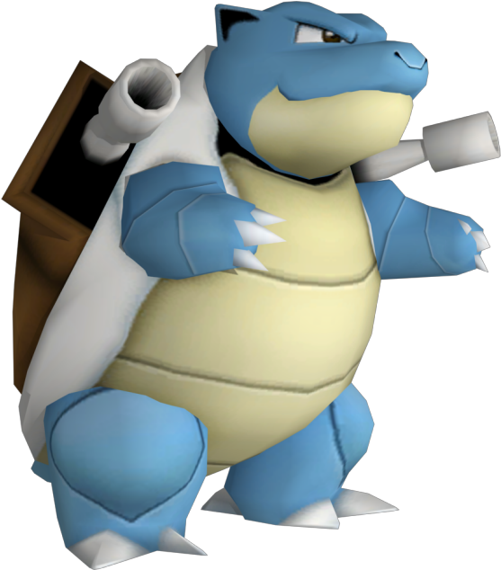 Blastoise Pokemon Character PNG Image