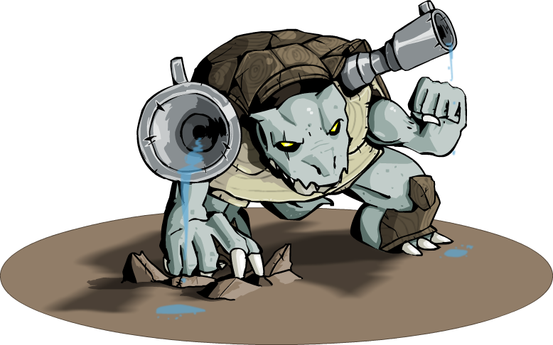 Blastoise Pokemon Illustration PNG Image