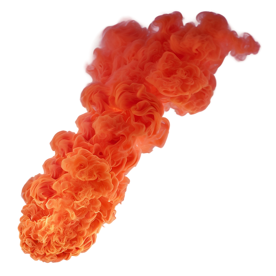 Blazing Orange Smoke Phenomenon Png Rak13 PNG Image