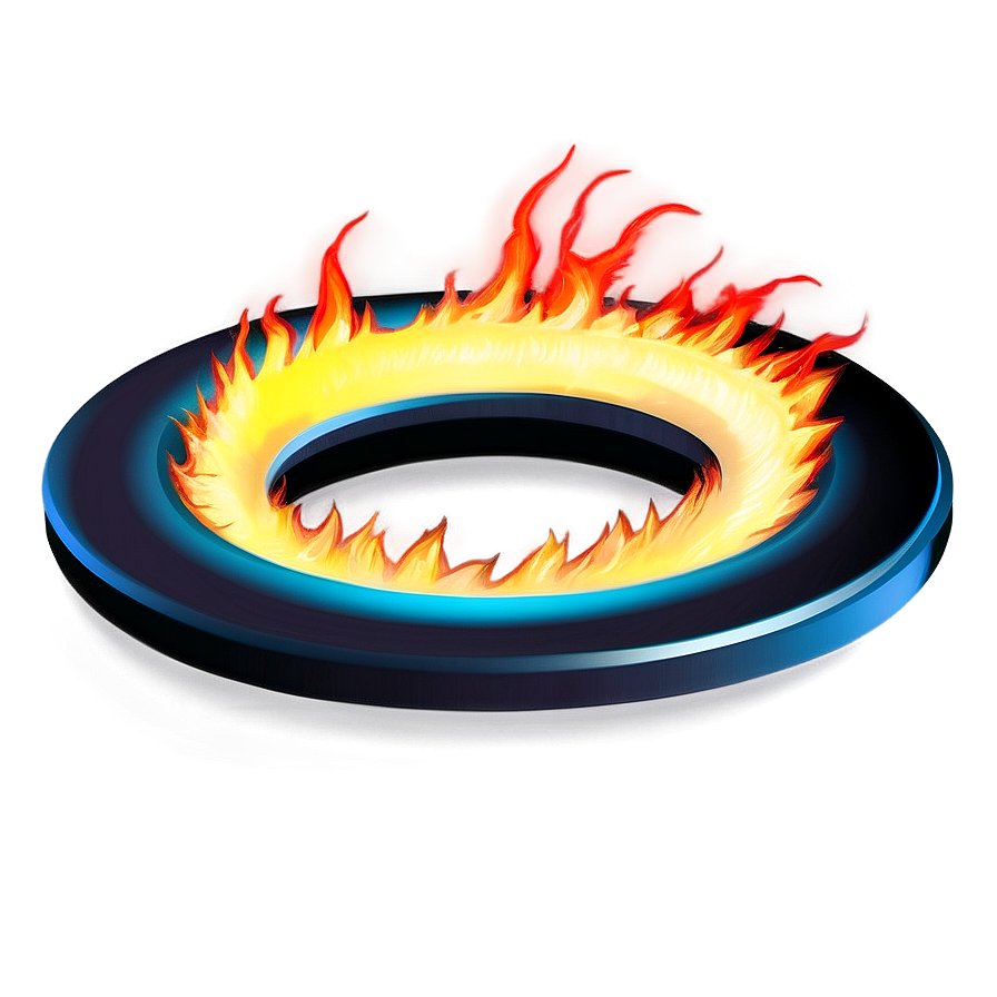 Blazing Ring Illustration Png Lrv92 PNG Image