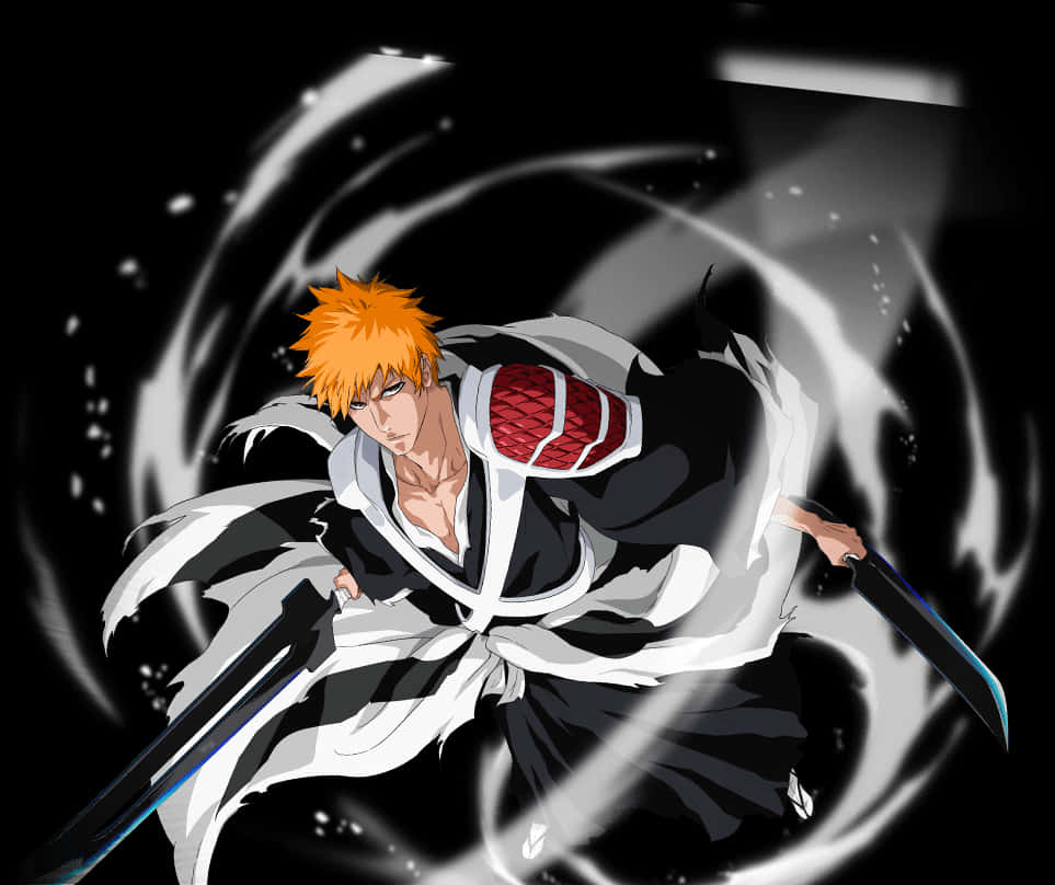 Bleach_ Anime_ Character_ Action_ Pose PNG Image