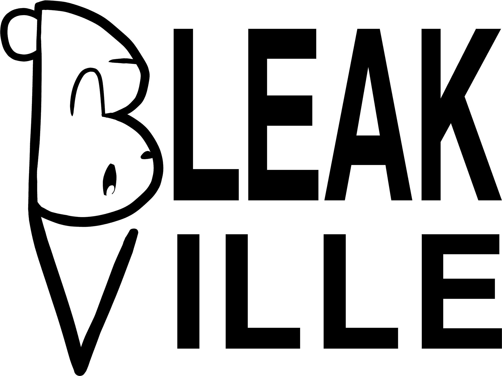 Bleakville Logo Design PNG Image