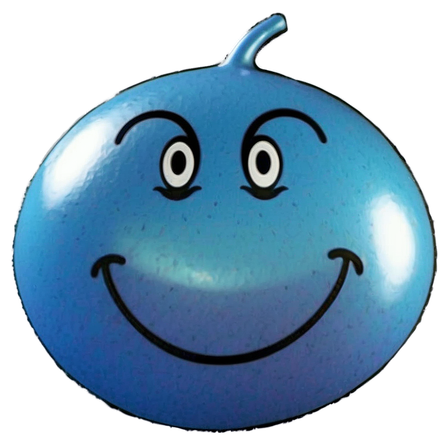 Blissful Blue Smiley Png Tpu PNG Image