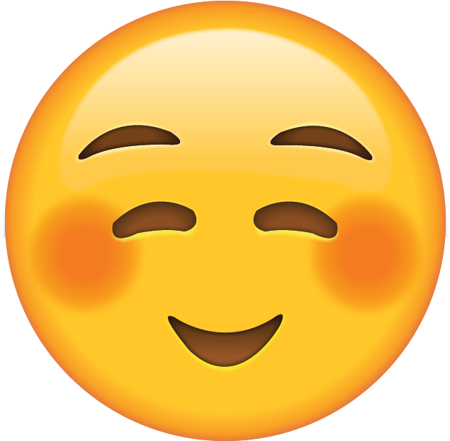 Blissful Emoji Expression.png PNG Image