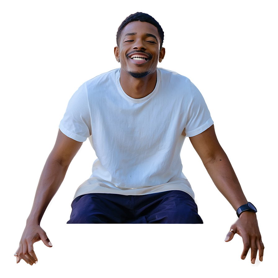 Blissful Man Artwork Png Mcl PNG Image