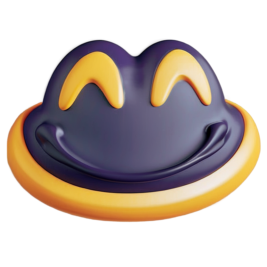 Blissful Smile Emoji Png Gkj PNG Image