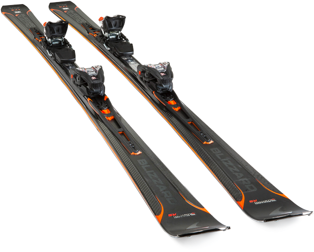 Blizzard Black Orange Ski Equipment PNG Image