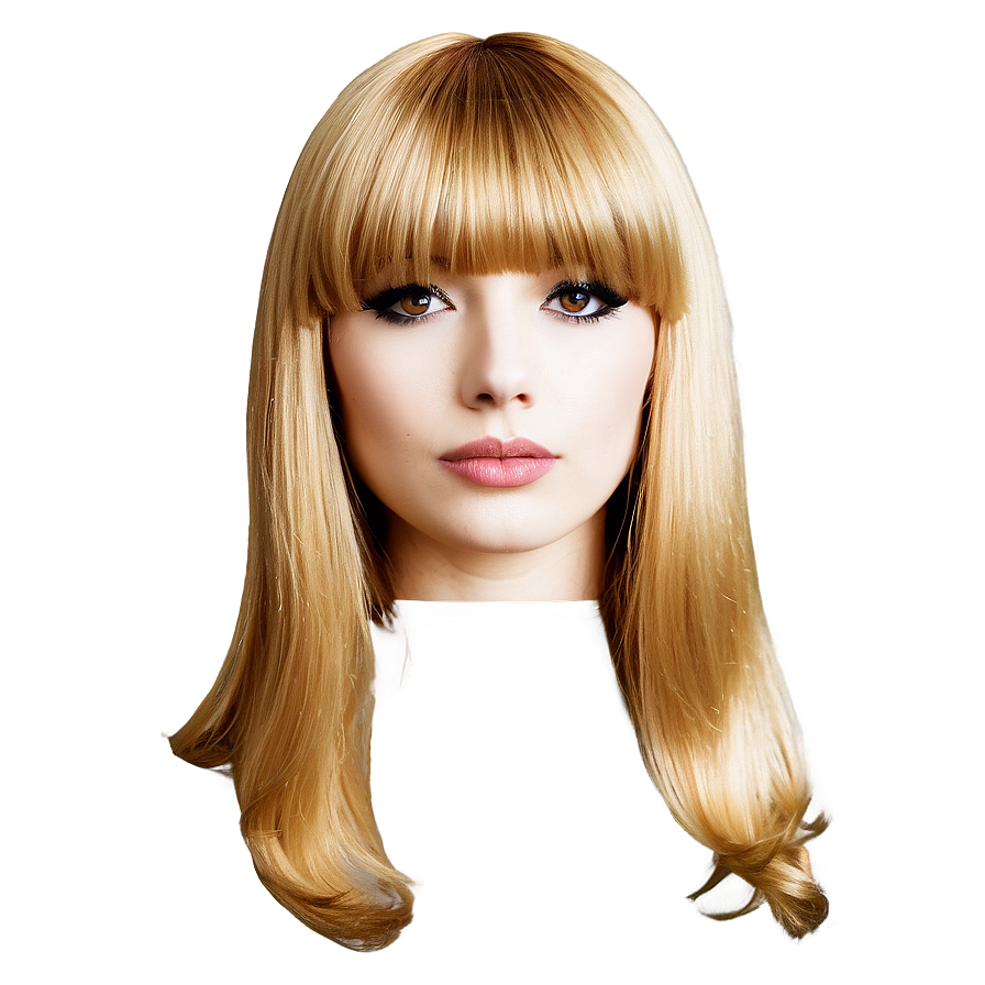 Blond Hair With Bangs Png 65 PNG Image