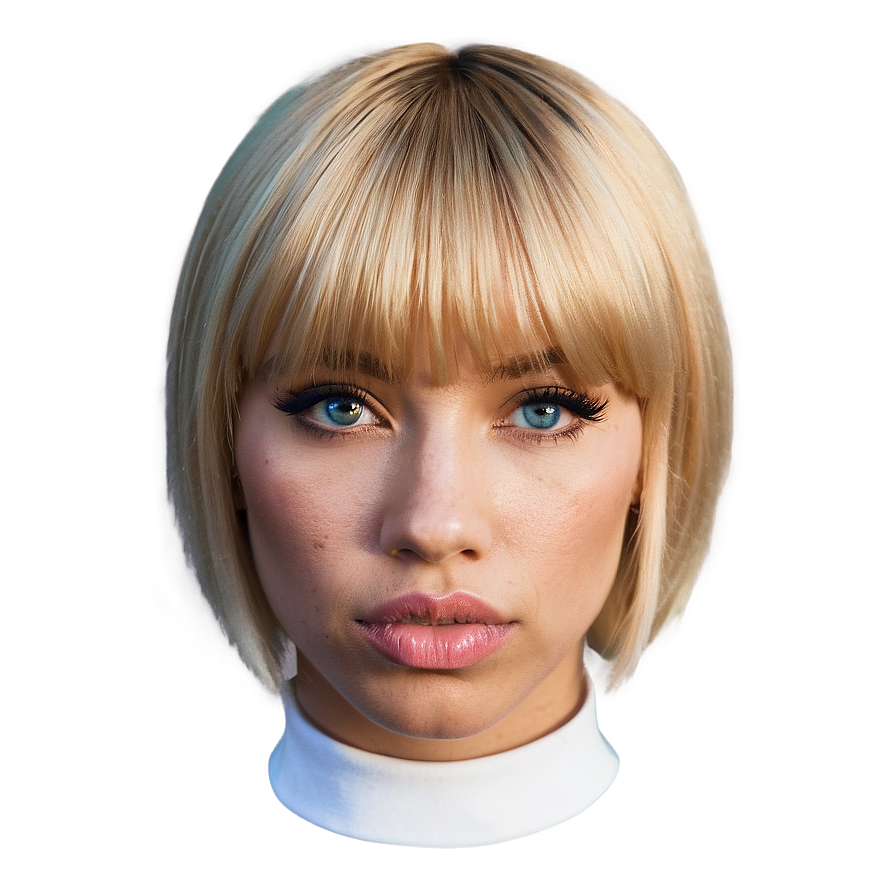 Blonde Bangs A PNG Image