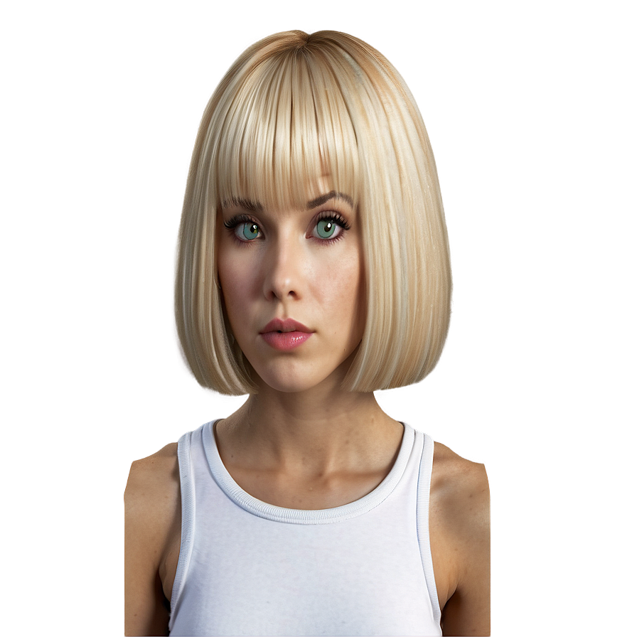 Blonde Bangs For Oval Face Png 67 PNG Image