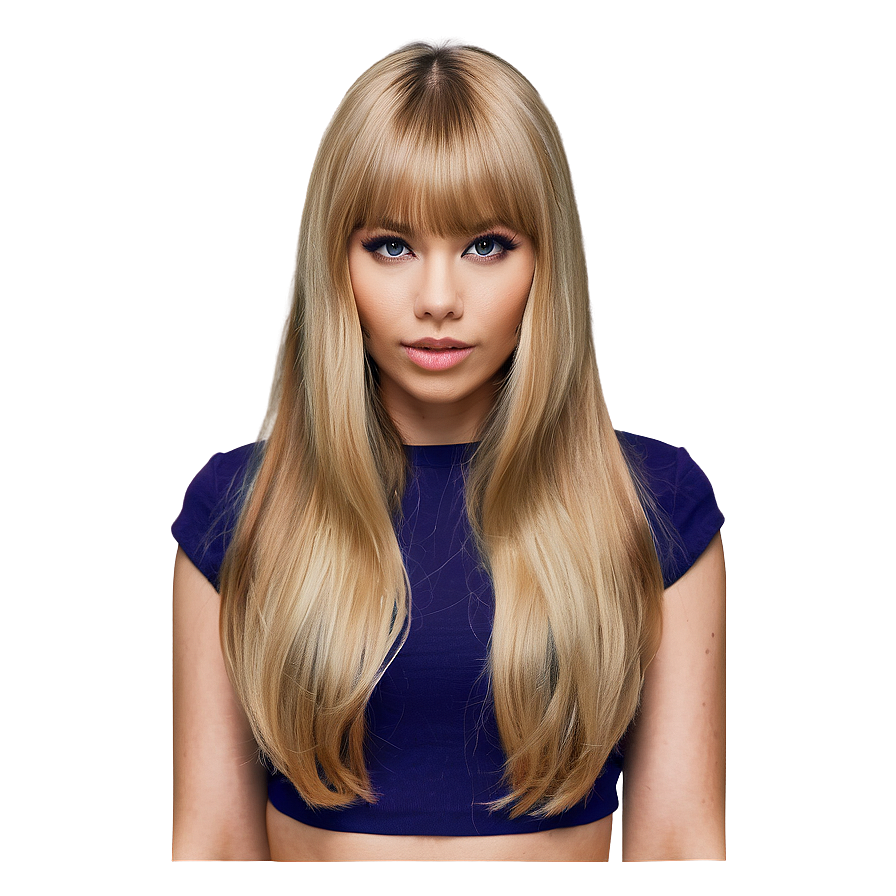 Blonde Bangs Hairstyle Png 81 PNG Image