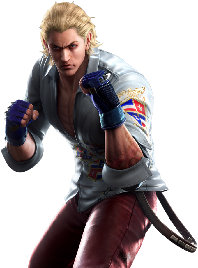 Blonde Fighter Readyto Strike PNG Image