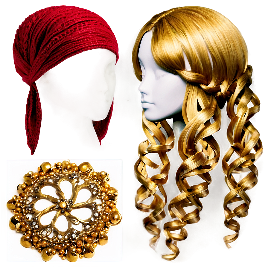 Blonde Hair Accessories Png Hcj PNG Image