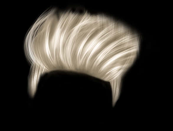 Blonde Hair Motion Artistic Photography PNG Image